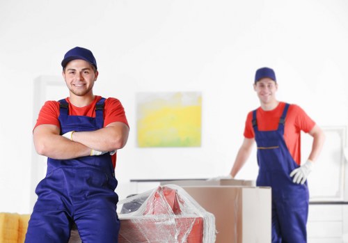 Office removal team planning a business move in Fulham