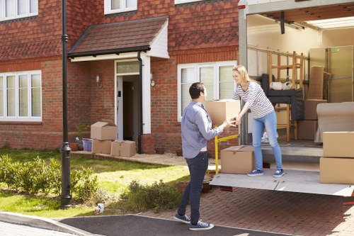 Removal van ready for same day moving service in Fulham