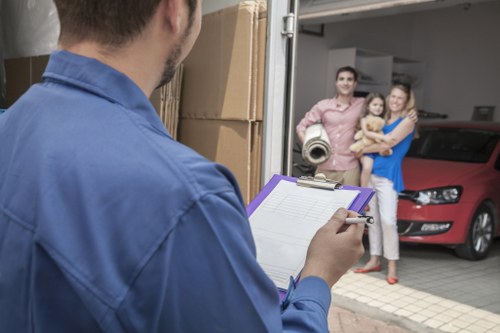Secure storage facility used by removal companies in Fulham