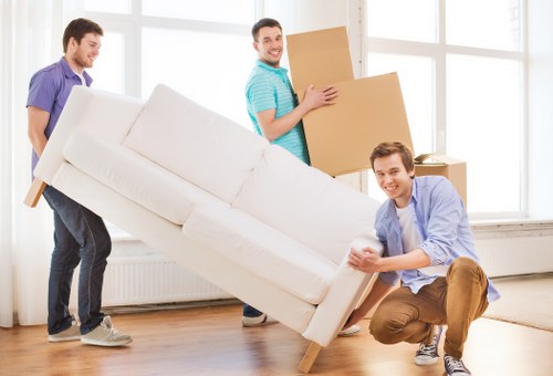 Busy Fulham street suitable for local removals