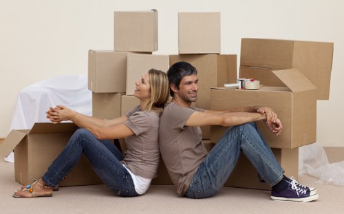 Careful labelling and box organisation during packing