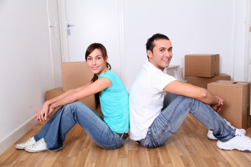 Man with a van in Fulham handling office relocation items