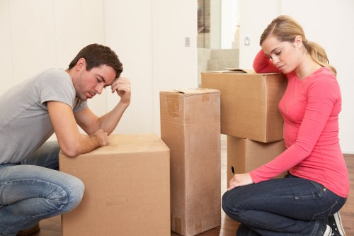 Careful handling of sofas and boxes during a local move in Fulham